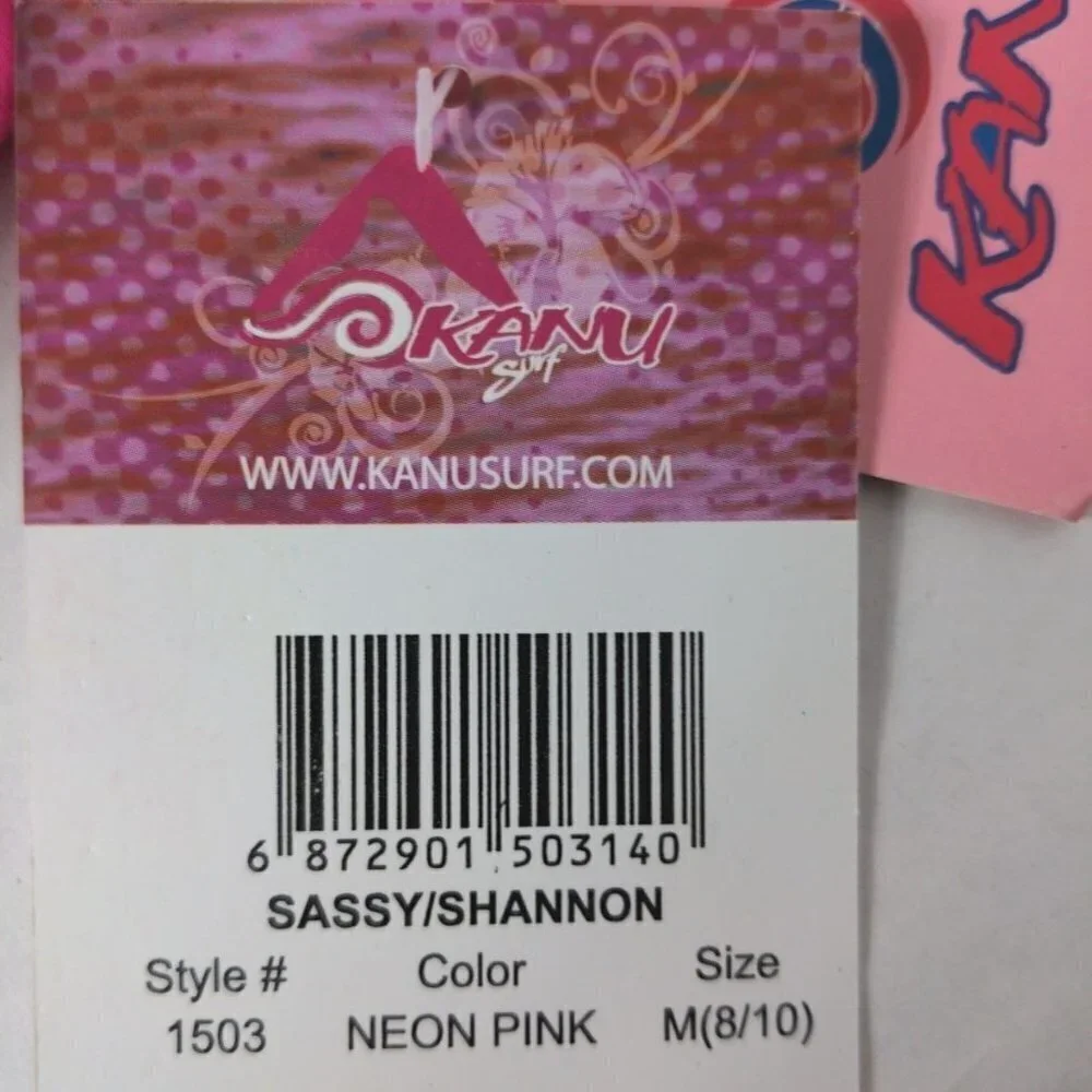 Kanu Surf Girls Sassy Shannon Board Shorts Neon Pink Medium